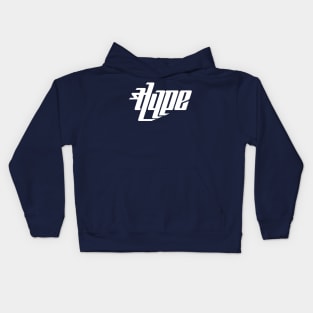 Hype Type White Kids Hoodie